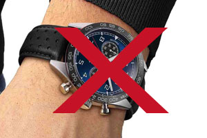 Armbanduhren sind verboten