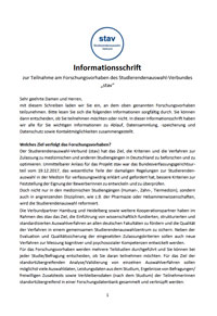 Informationsschrift zum stav